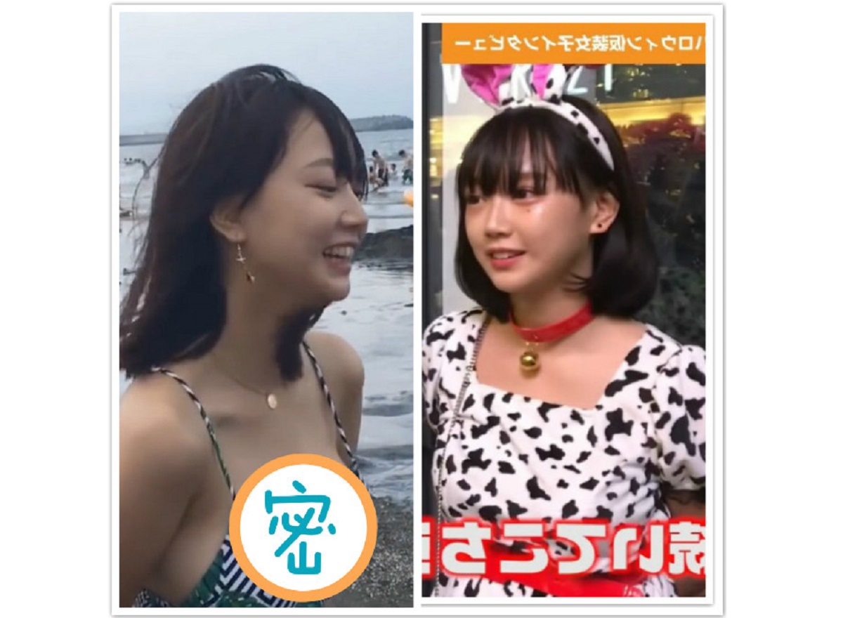 ▲日本學生妹辣穿比基尼！「胸前美景」超不科學，眾男士嗨翻。（圖／翻攝自PTT）