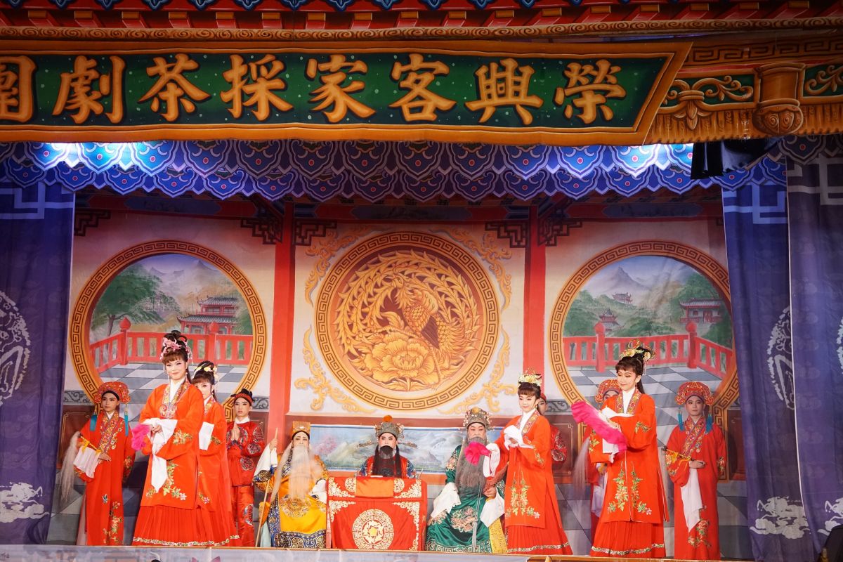 ▲榮興劇團的「客家大戲-大士收妖」讓義民之夜進入最高潮。（圖／新竹縣政府提供）