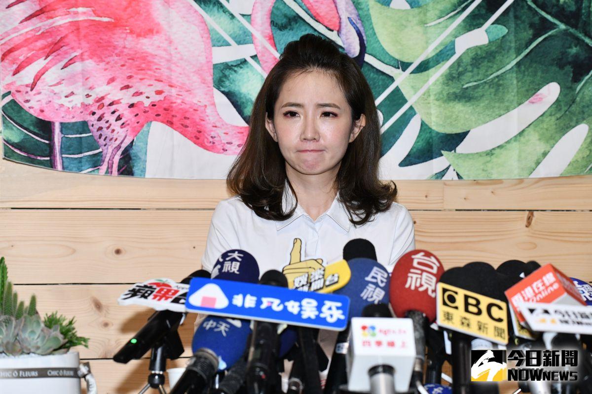 ▲偷吃風波後謝忻首次露面道歉。（圖／記者林柏年攝2019.08.21）