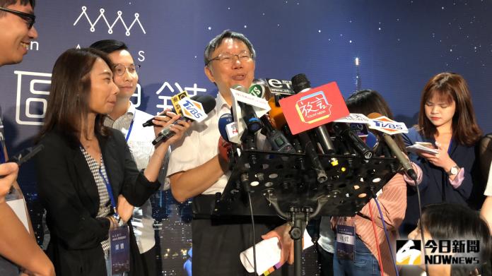 ▲台北市長柯文哲上午接受媒體訪問。（圖／丁上程攝, 2019.8.21）