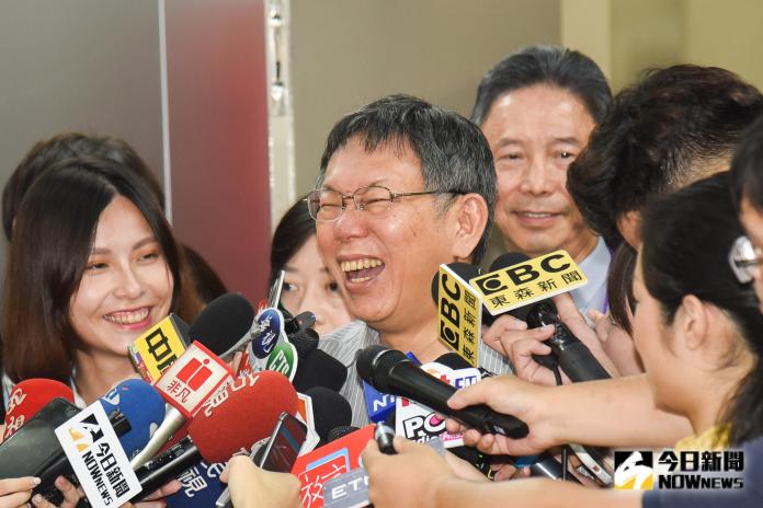 台北市長柯文哲今（22）日早上接受媒體聯訪。（圖／記者陳明安攝，2019.09.22）