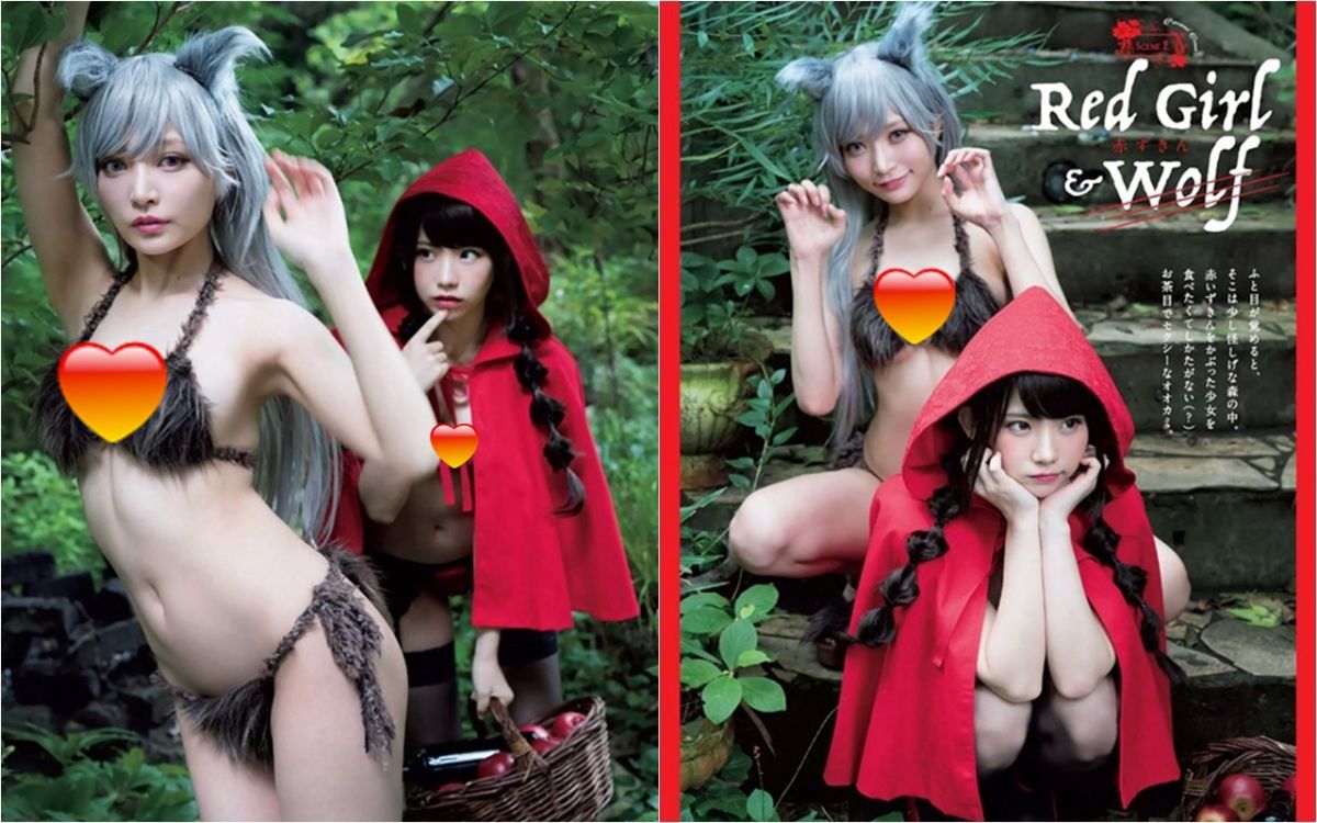 ▲童話故事小紅帽與大野狼的成人版出現了？（圖／翻攝 clickme ）