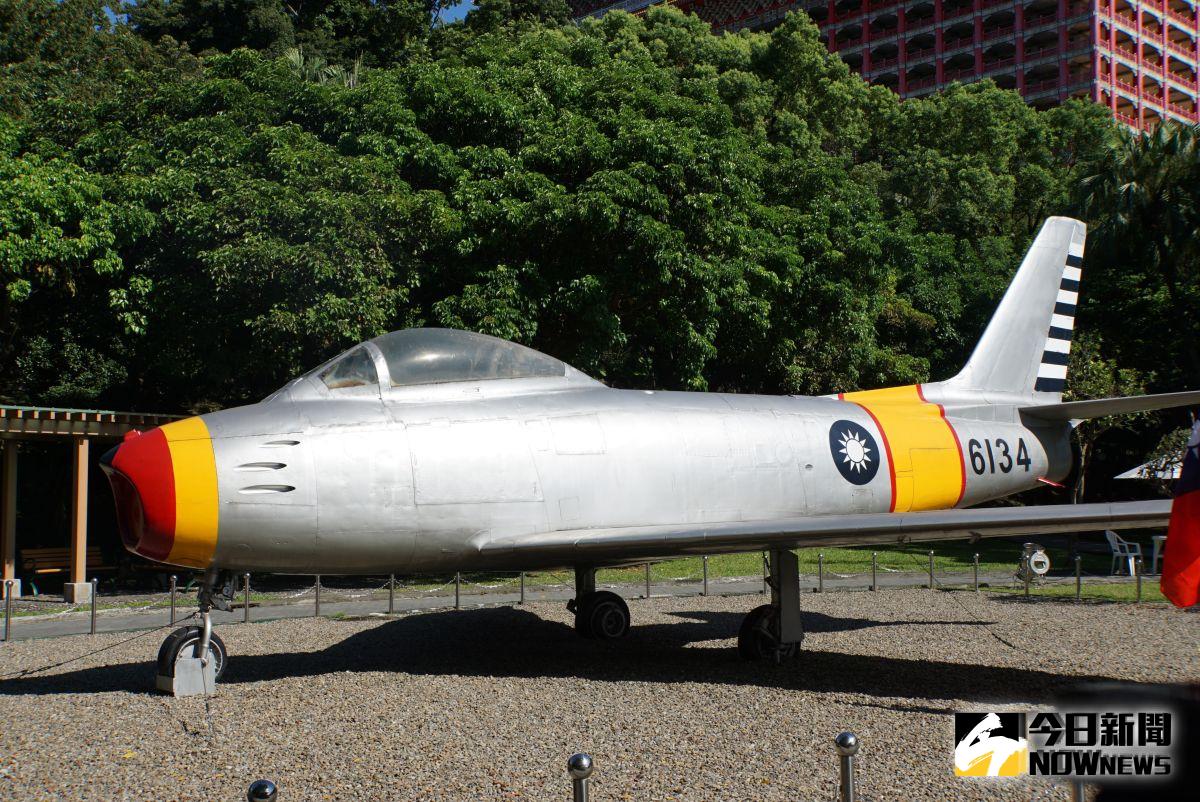 ▲台北823砲戰紀念公園展示的F-86軍刀機。（圖／記者呂炯昌, 2019.8.23）