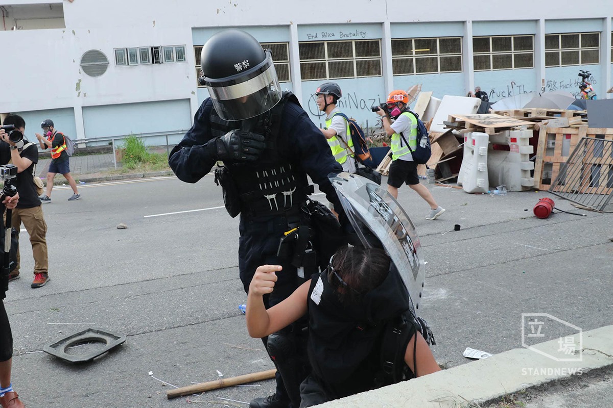 ▲824香港觀塘大遊行，再次引爆警民衝突。（圖／翻攝立場新聞）