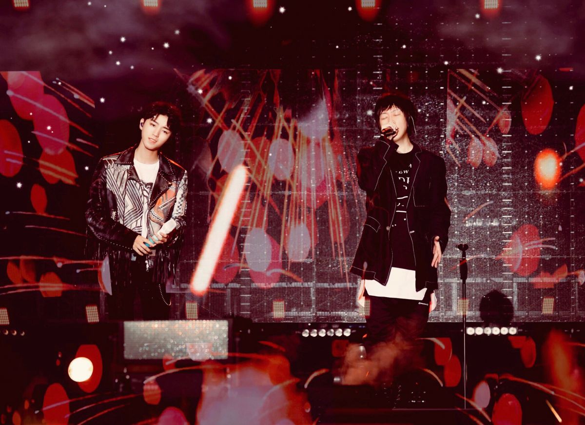 ▲五月天在鳥巢的演唱會，請來王俊凱擔任嘉賓。（圖／相信音樂提供）