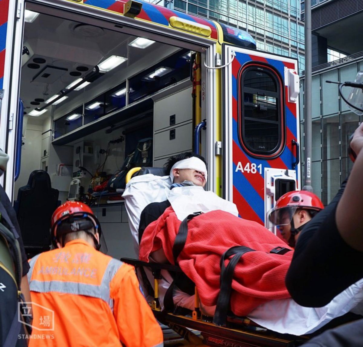 ▲香港警方再度射傷示威者的眼睛。（圖／翻攝立場新聞）