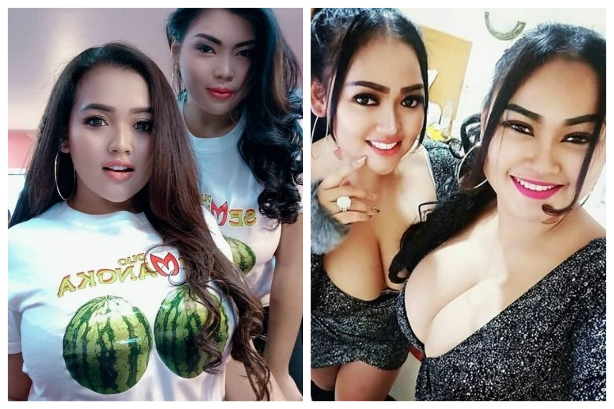 ▲印尼女子團體「西瓜二重唱」（Duo Semangka），靠著動感歌曲、撩人舞姿，以及驚人的豐滿上圍吸引許多粉絲，不過這樣大膽的風格，卻時常在民風保守的當地引發爭議。（圖／翻攝自 IG）