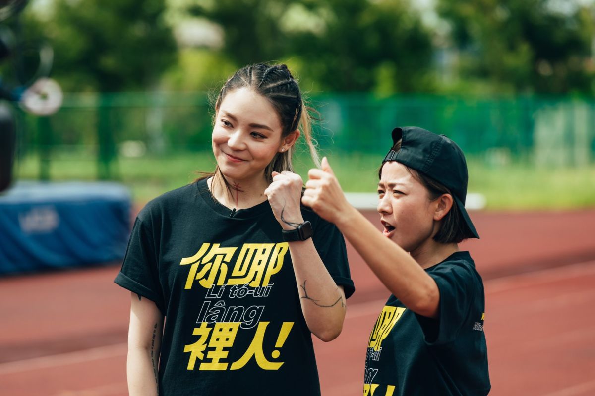 藝人林彥君與歐陽靖代言桃園全運會。（圖／桃園市政府提供）