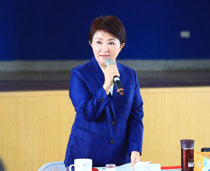 ▲台中市長盧秀燕上任8個月宣布首波一級主管人事異動名單。 (圖／柳榮俊攝2019.8.27)