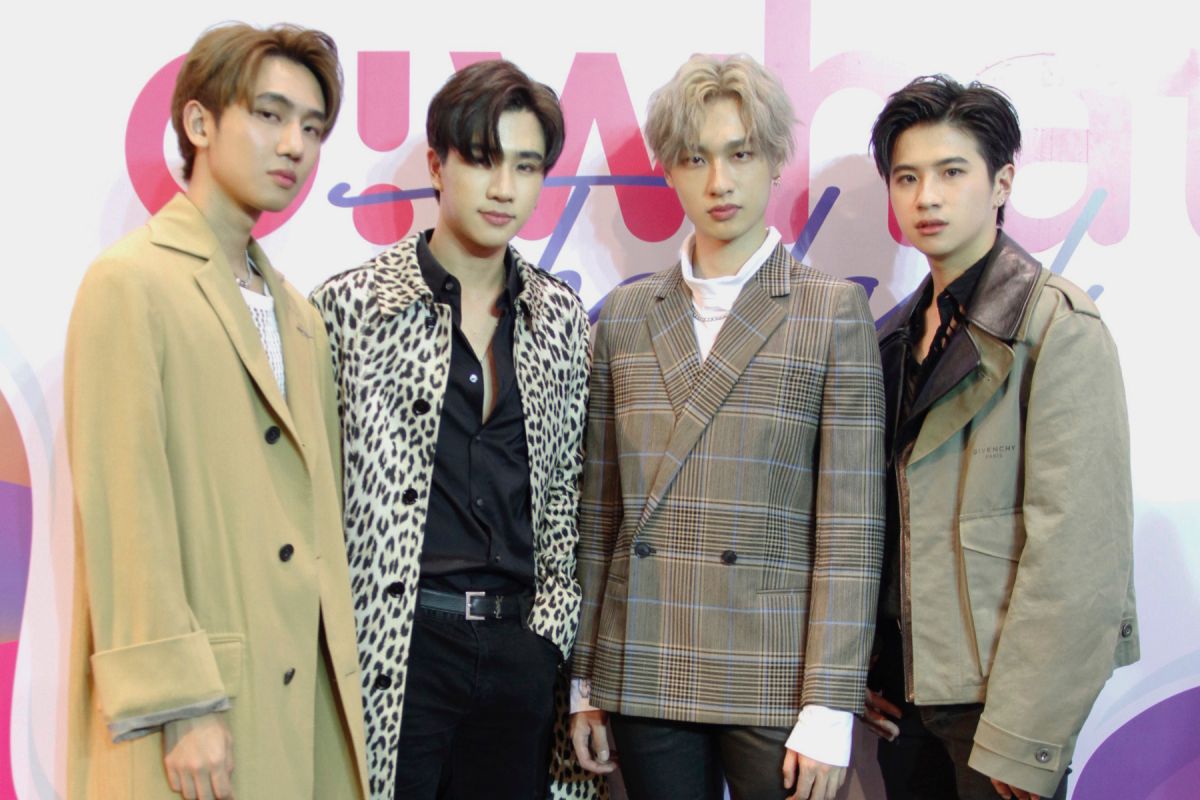 ▲泰國男團TEMPT周浩德Title（左起）、王俊勇Perth、陳智霆Gun、林樂杰Plan。（圖 / 達騰娛樂提供）