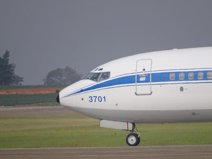 ▲空軍編號3701的行政專機由於總統經常搭乘，所以又俗稱「空軍一號」。（圖／記者呂烱昌攝,）