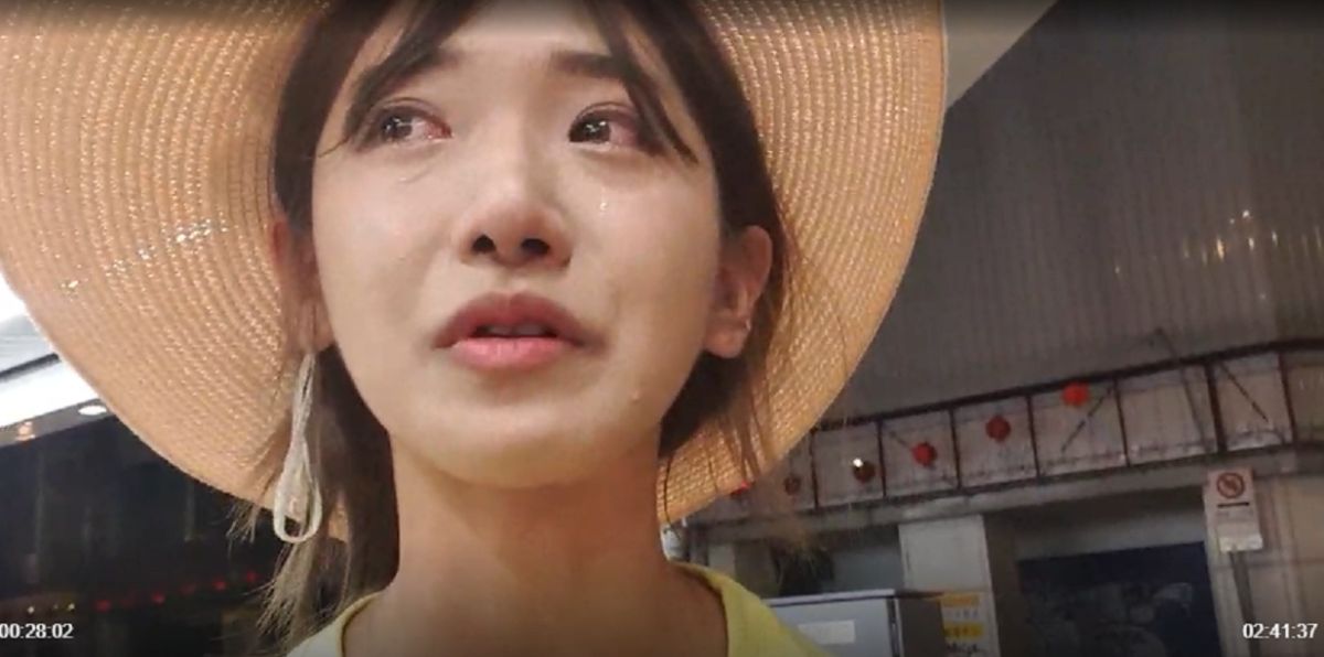 ▲企鵝妹遭粉絲指責，難過到哭。（圖／翻攝企鵝妹 Twitch ）