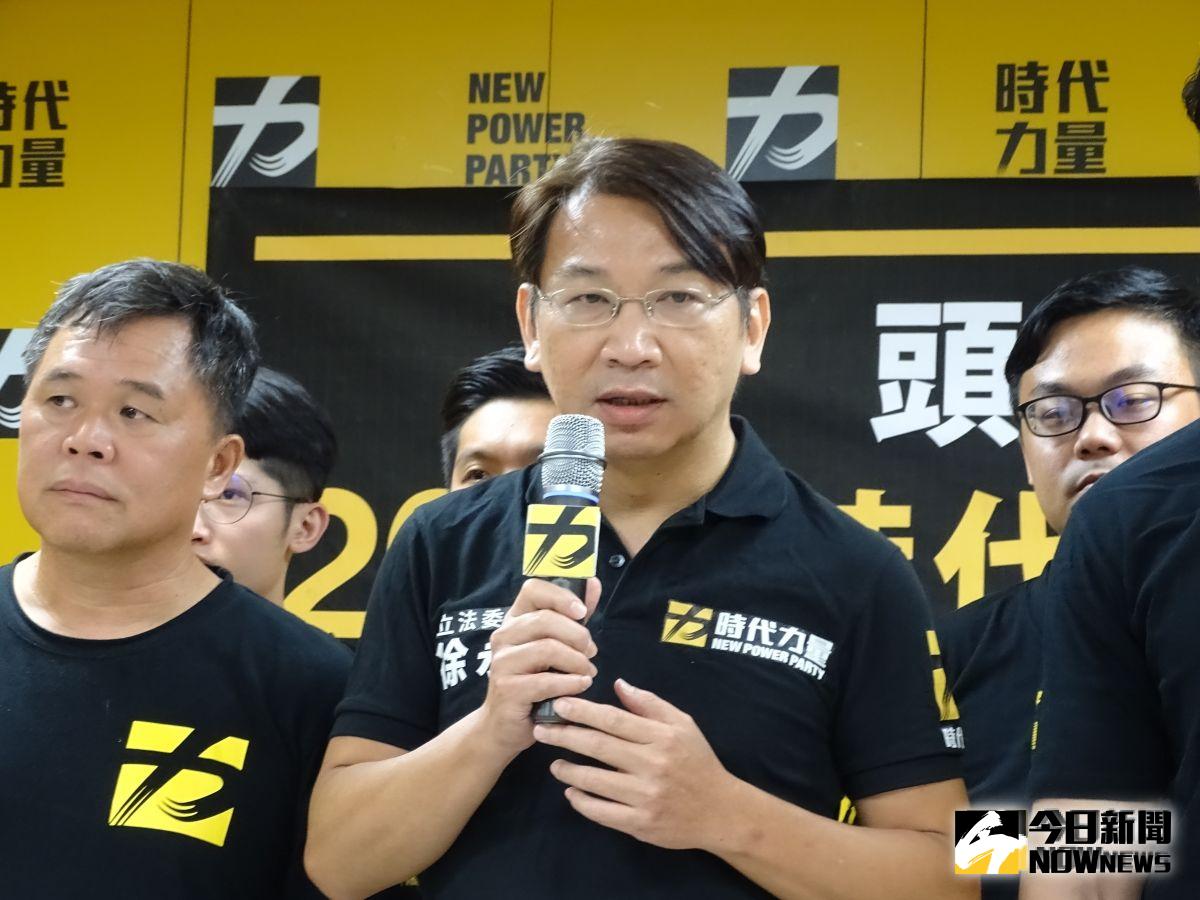 ▲台北市長柯文哲遭爆密會企業大老闆，時力黨主席徐永明痛批。（圖／記者呂烱昌攝, 2019.8.28）