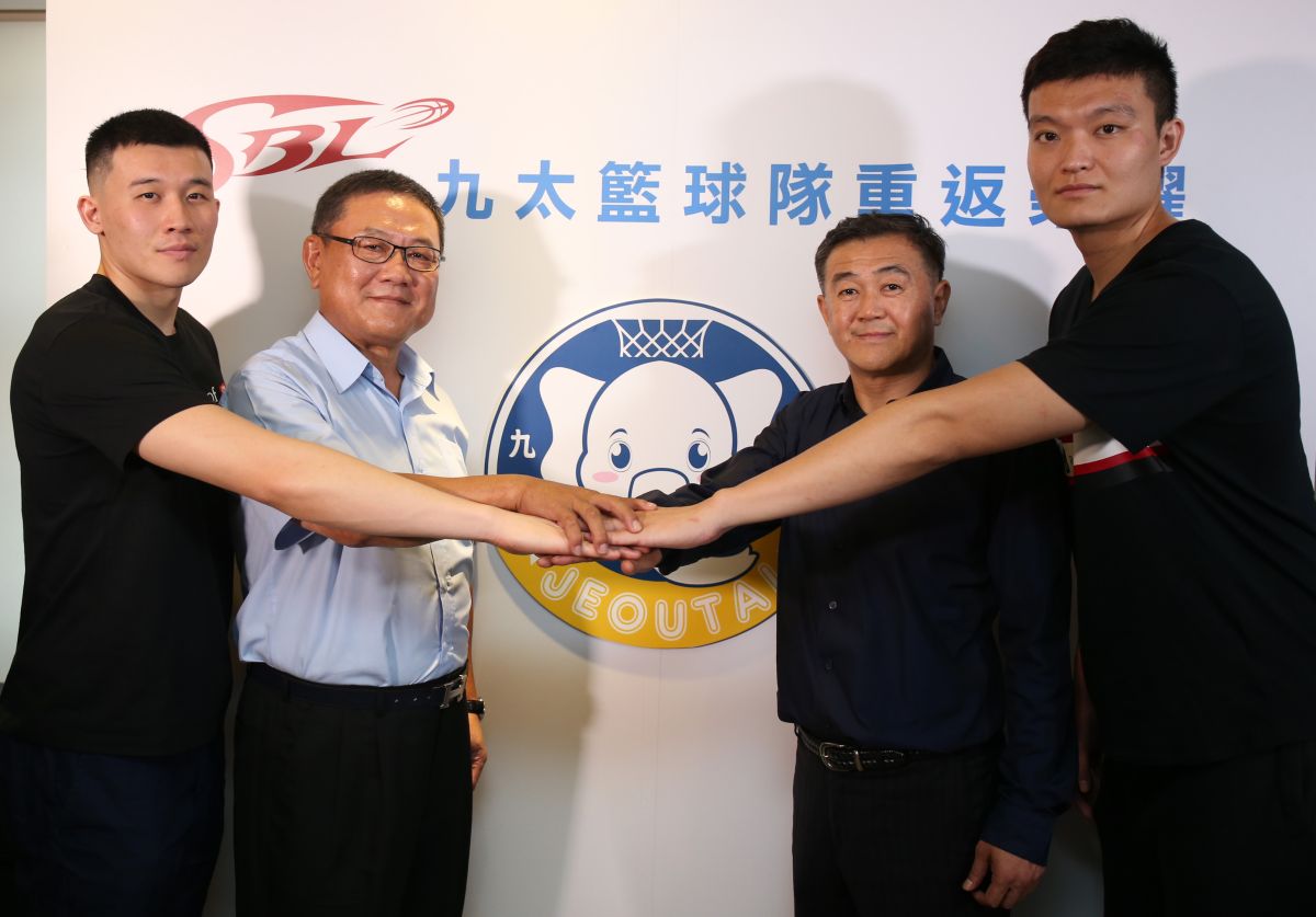 九太科技重返籃球界，李愷彥、沈會承、劉嘉發、蘇奕晉。(左至右)