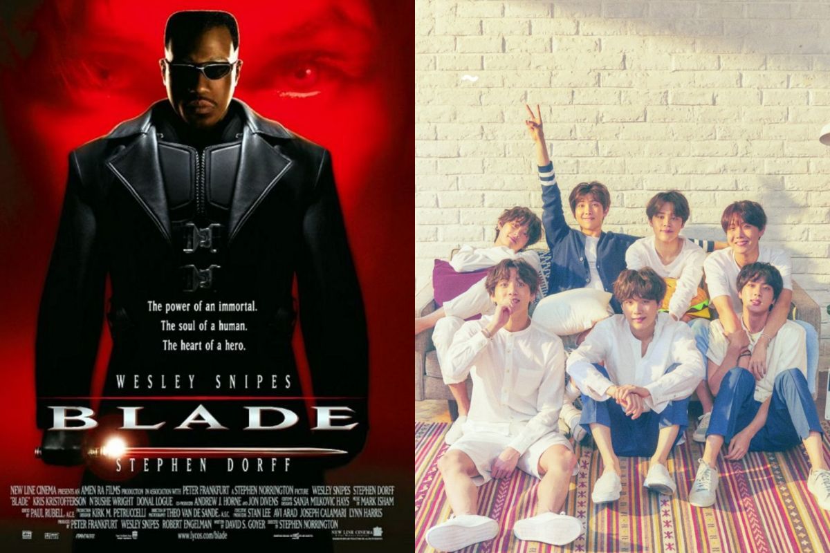 ▲衛斯里史奈普（左）開玩笑說退休要當BTS伴舞。（圖／官網、BTS Twitter）