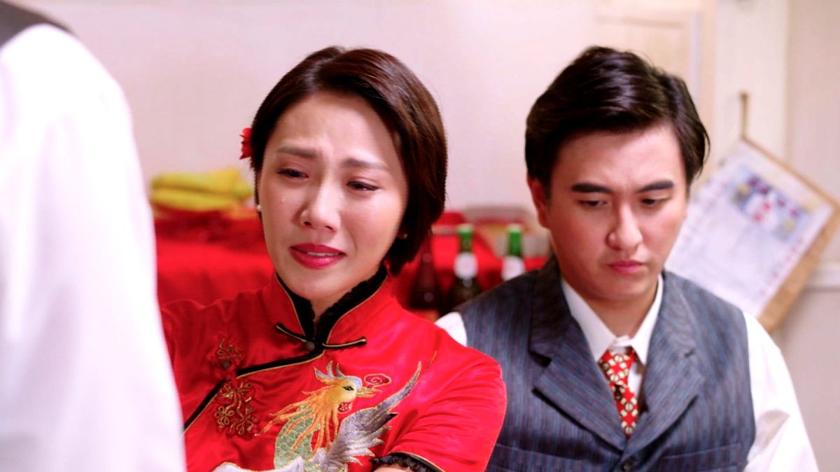 ▲周宜霈與黃靖倫結婚。（圖 / 三立提供）