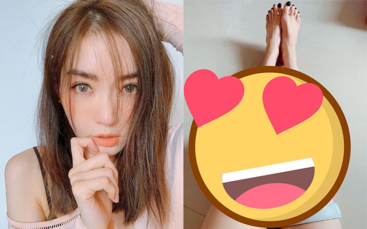 ▲謝金燕秀招牌美腿，尺度幾近大腿根。（圖／翻攝IG）