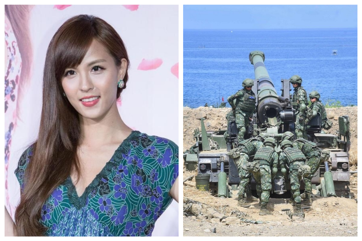 ▲一名網友在 PTT 上好奇發問：「有人當兵碰過很正的女志願役或是被她管過的嗎？」釣出許多人留言回應，坦言真的有看過正妹女兵，還透露「長得超像魏蔓！」（示意圖／左為女星魏蔓／右為中央社資料圖片）