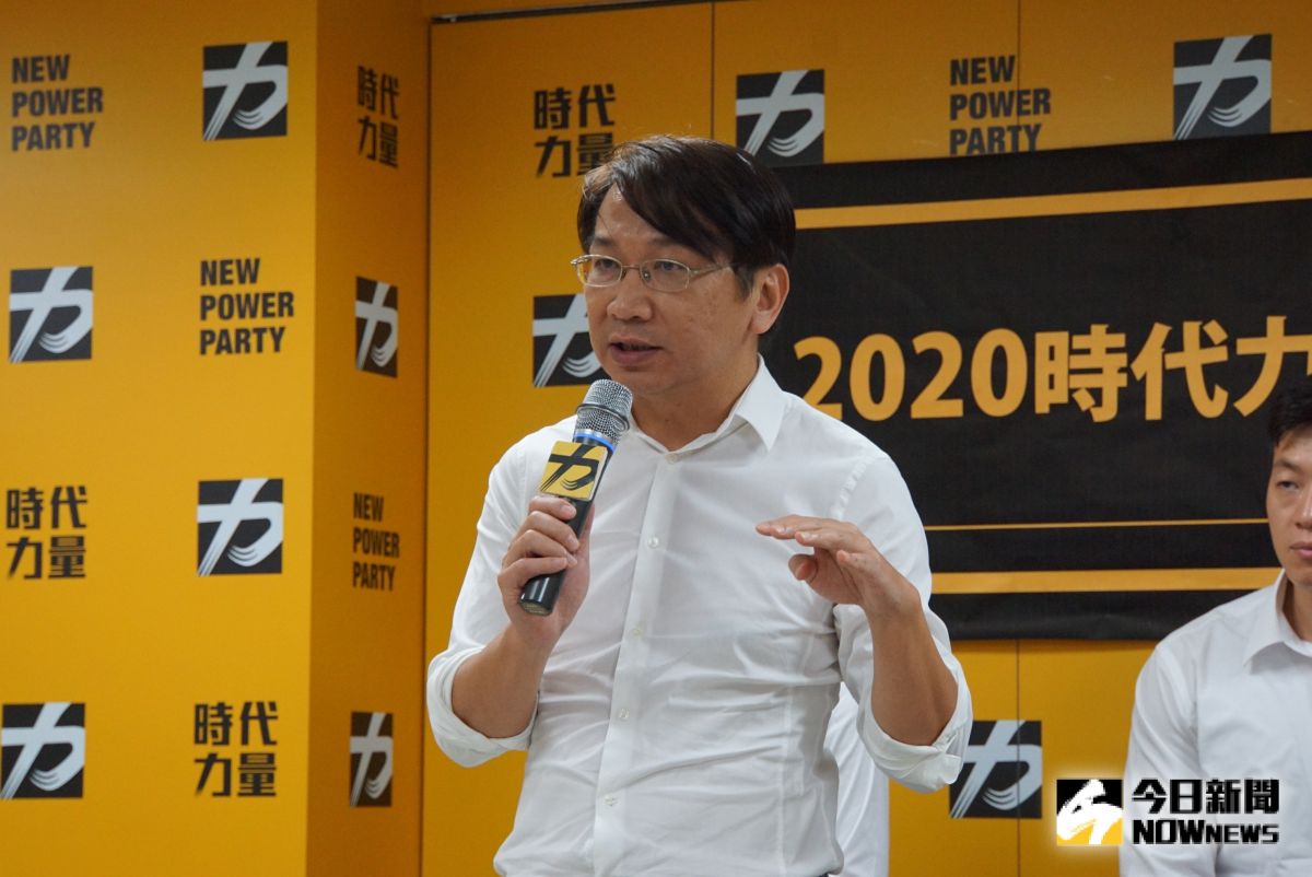 ▲時代力量黨主席徐永明否認要推賴清德選總統。（圖／記者呂烱昌攝, 2019.8.30）