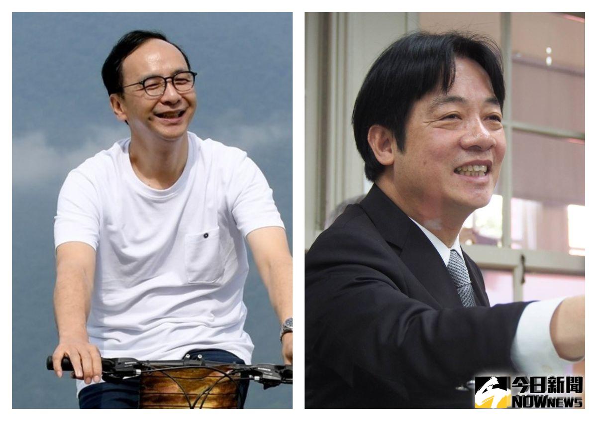 前新北市長朱立倫與前行政院長賴清德，目前是藍綠熱門的總統副手人選。（圖／翻自朱號立倫與賴清德臉書合成照）