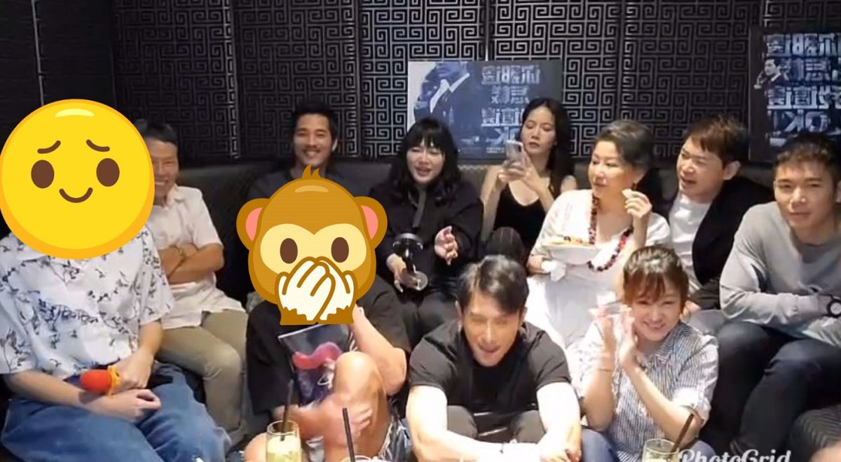 ▲唐綺陽 29 日突然於臉書直播，沒想到卻驚見超狂組合於包廂內開唱。（圖／取自唐綺陽臉書）