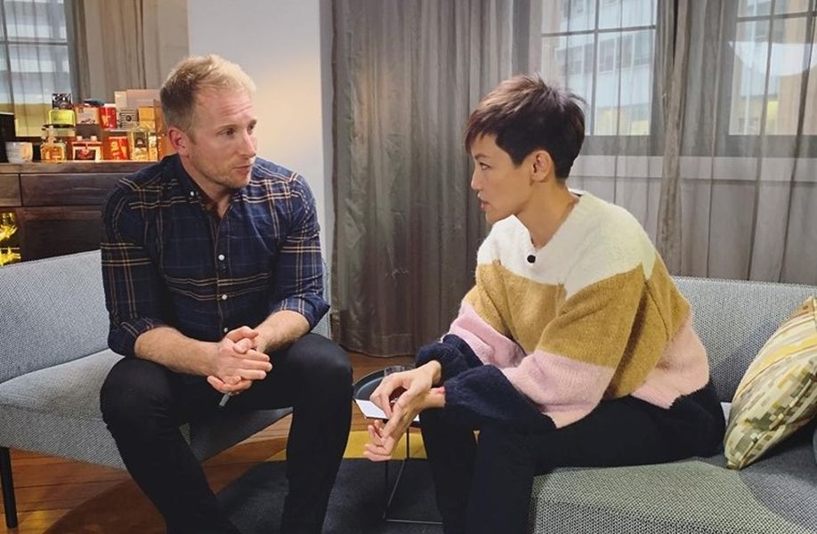 ▲何韻詩（右）PO照透露自己已經抵達澳洲。（圖／翻攝何韻詩臉書）