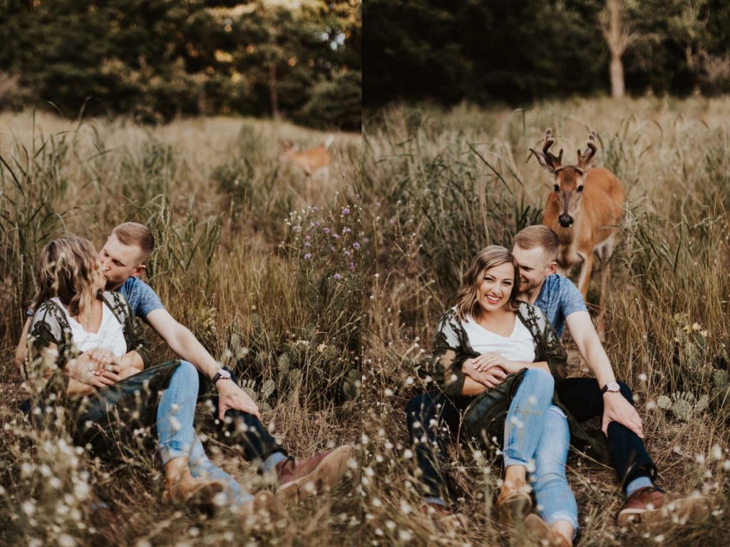 小鹿的加入，讓他們拍到許多美麗夢幻的照片。 (圖/Inna Kova Photography) 