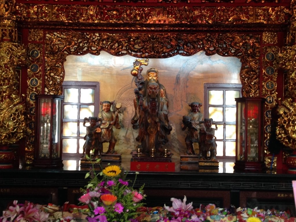 台中旱溪樂成宮月老。（圖／記者連宜方攝）