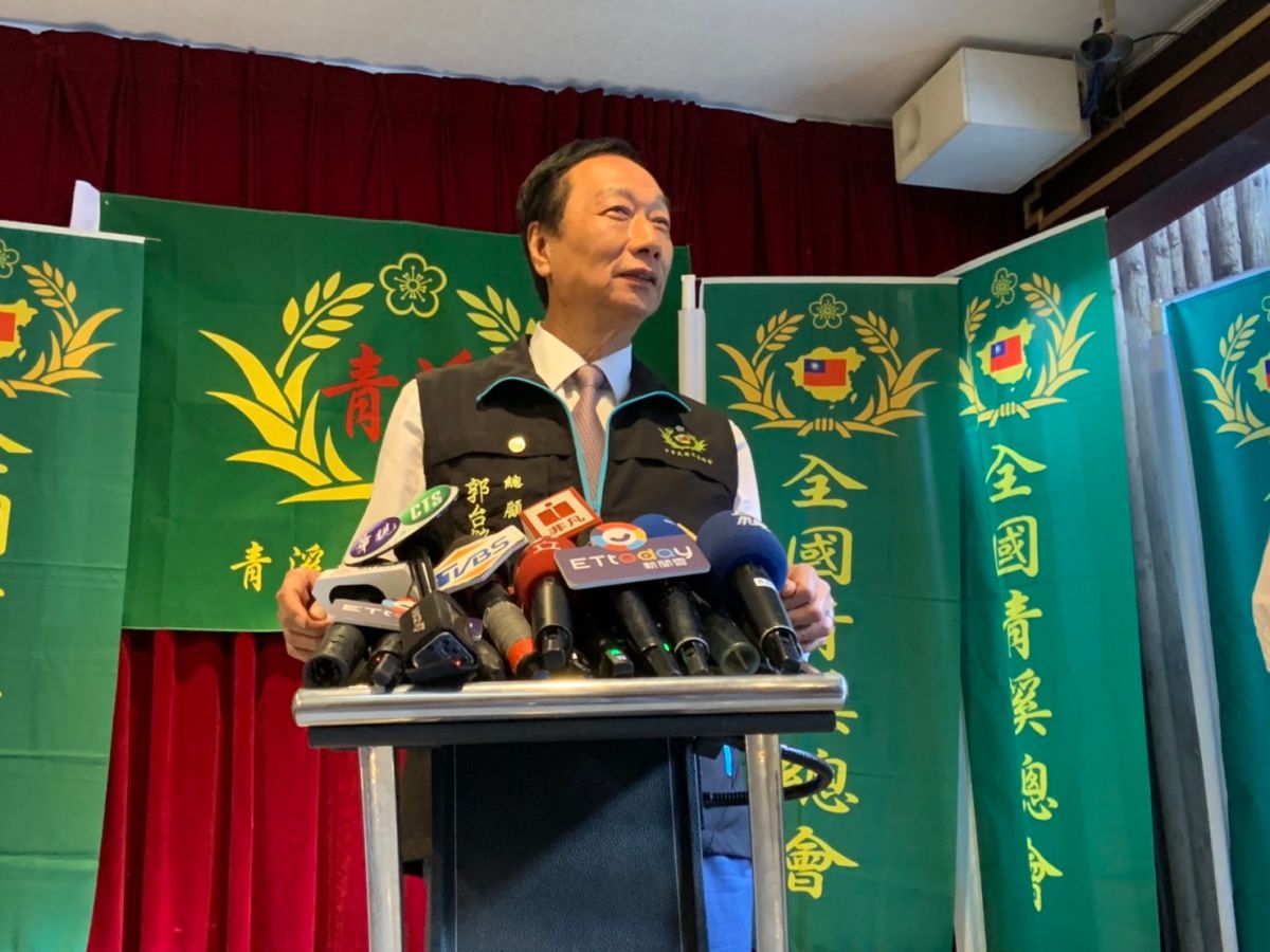 ▲郭台銘想邀請侯明鋒一起經營中華民國，媒體問郭要怎麼經營，郭說要讓政治為經濟服務，打造Taiwan Inc。 (圖/記者吳承翰攝影)