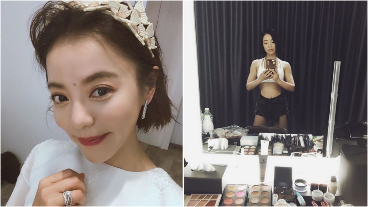 ▲丁噹肌肉線條緊實。（圖／翻攝自IG@della_dingdang）
