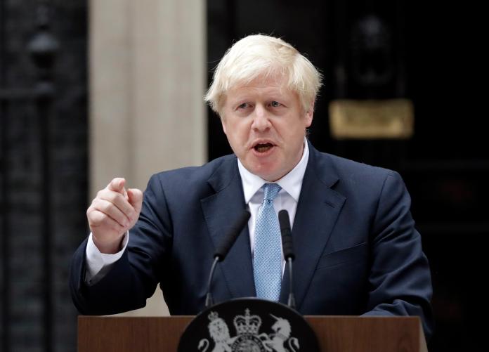 ▲英國首相強生今天表示，英國與歐盟達成新脫歐協議的可能性「不斷增加」，但他排除在無法達成協議情況下將脫歐日期再次延後的可能性。（圖／美聯社／達志影像）