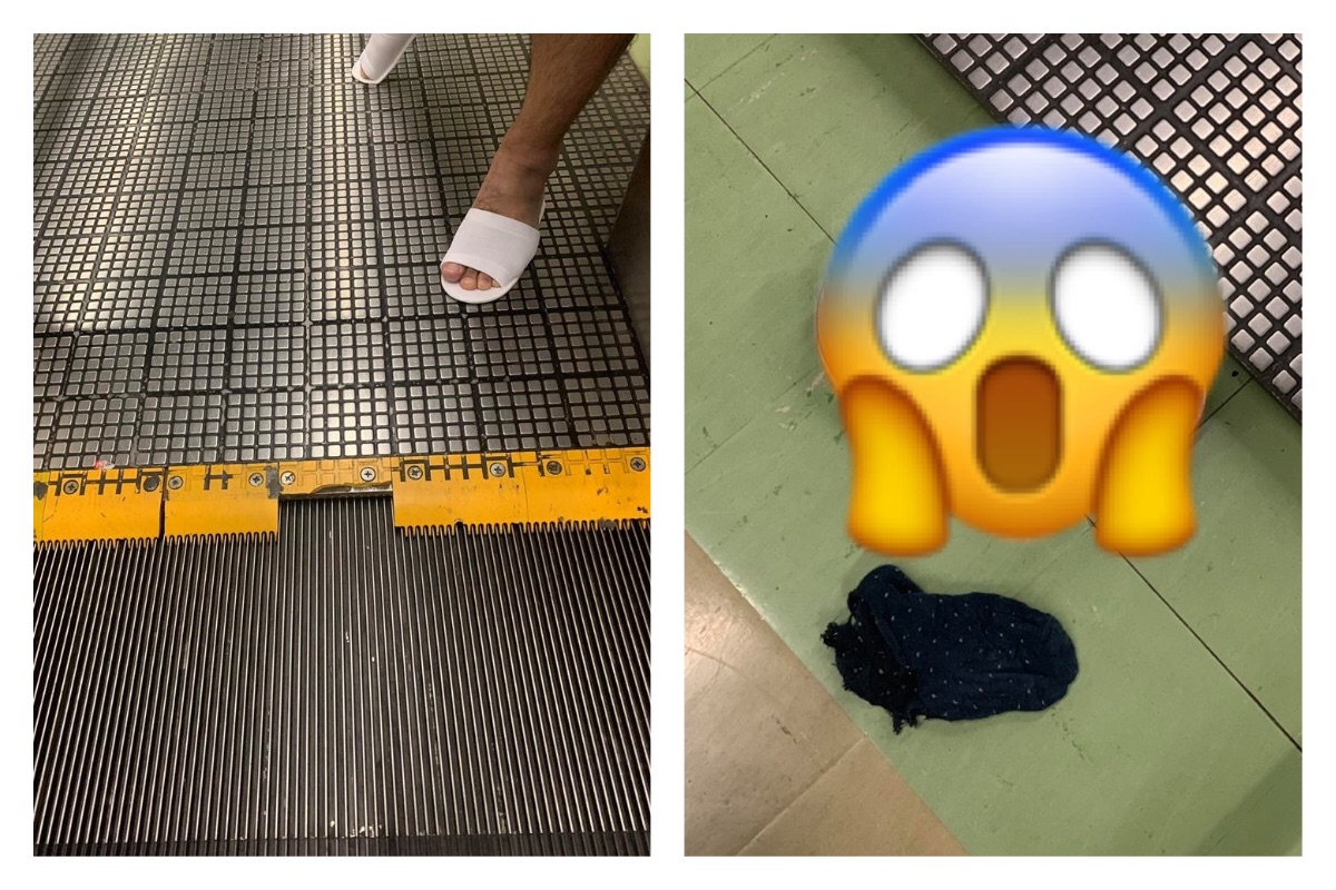 ▲不論是騎車還是搭捷運，外出盡量還是穿能夠將腳包覆住的鞋子，以免發生悲劇。（圖／翻攝自臉書）

