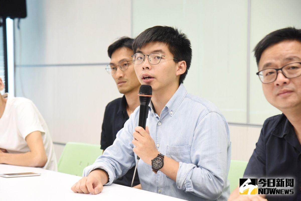 ▲香港眾志黃之鋒拜會民進黨。（圖／記者陳明安攝 2019.09.03）