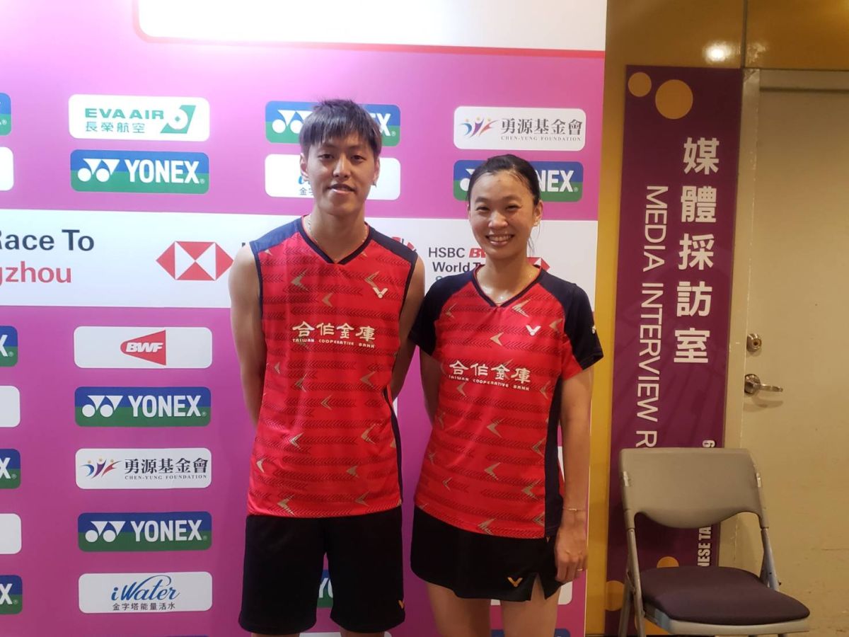 我國混雙組合李哲輝/許雅晴。（圖／黃建霖攝）