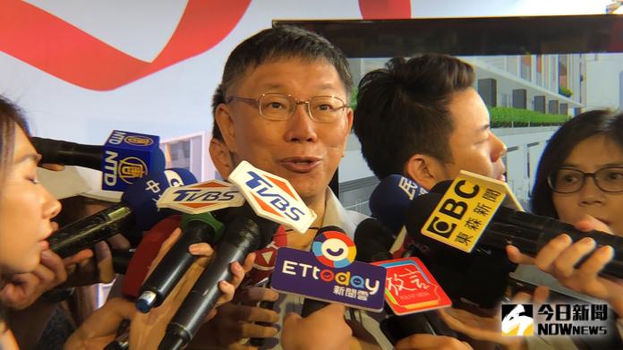 ▲台北市長柯文哲接受媒體訪問。（圖／丁上程攝, 2019.9.4）