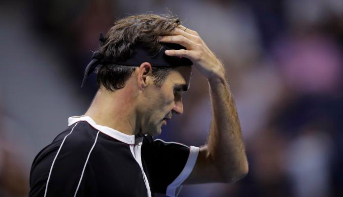 Roger Federer美網八強遭淘汰。（圖／美聯社／達志影像）