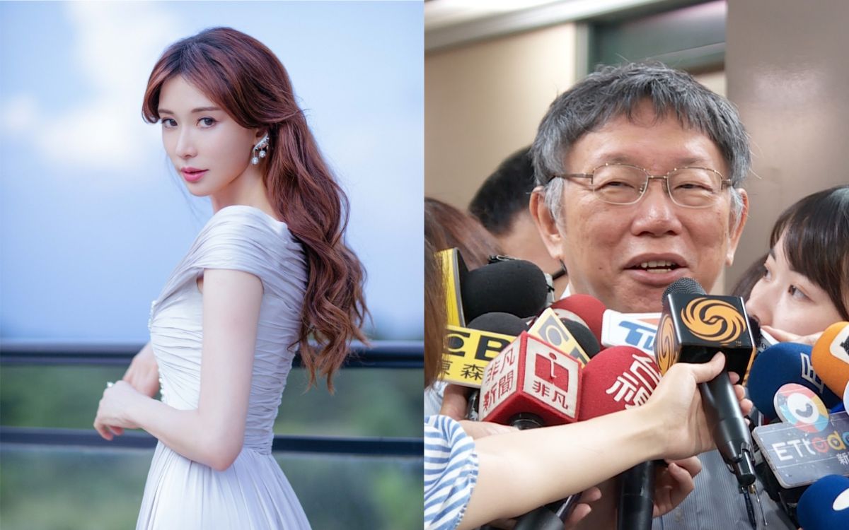 ▲柯文哲（右圖）爆料林志玲已經有喜。（圖／翻攝微博、資料照）