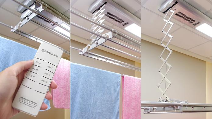 ▲曬衣重點大面積M型攤曬、拱門型間隔曬衣，讓衣服保持通風。(圖/公關照片)