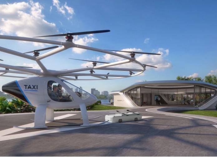 影／全球首例 空中無人駕駛計程直升機新加坡登場
