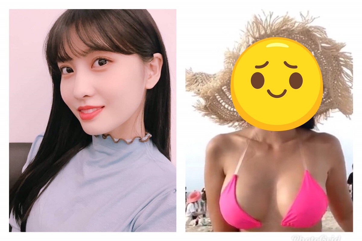 ▲韓國女團 TWICE 中的成員 Momo 人氣超高，不過日前有一名韓網紅因激似 Momo 而大爆紅。（圖／取自 TWICE IG 、 Vicky IG ）
