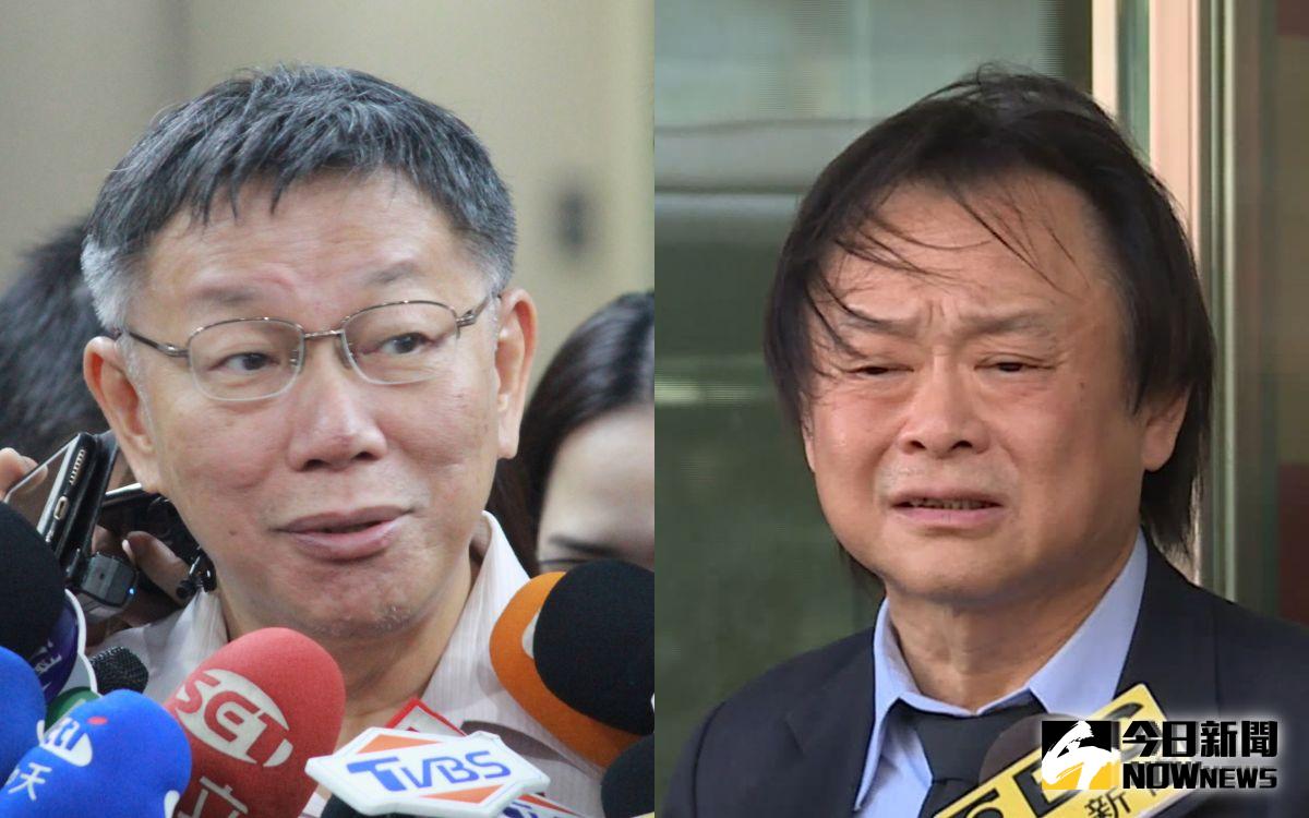 ▲台北市長柯文哲與民進黨市議員王世堅。（圖／NOWnews資料照）