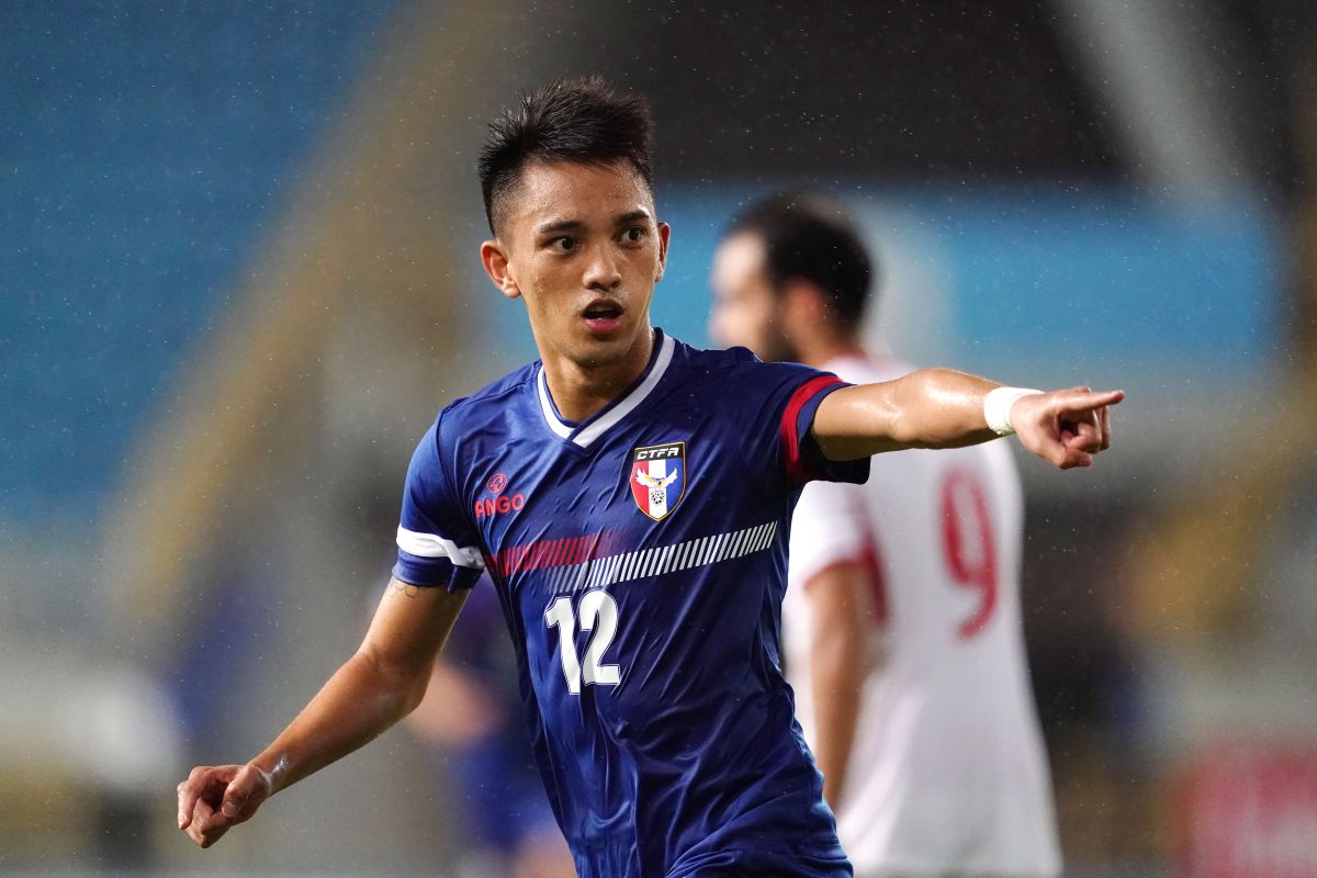 ▲2022世界盃足球賽亞洲區資格賽，中華男足出戰約旦，「中場發電機」溫智豪。（圖／中華足協提供）