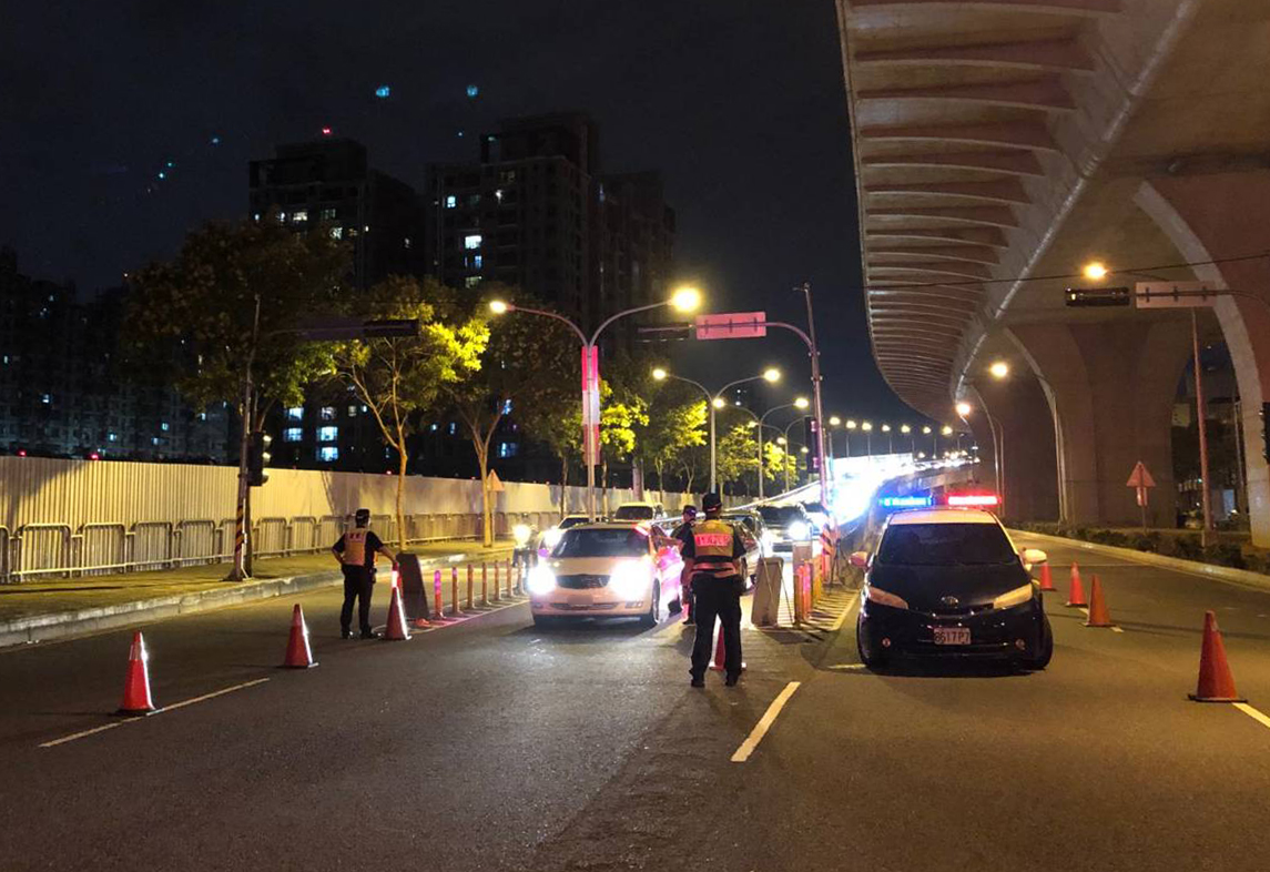 ▲台中市警察局自9月7日起為期9天於台74匝道出口等地加強路檢勤務(台中市警察局提供2019.9.6)
