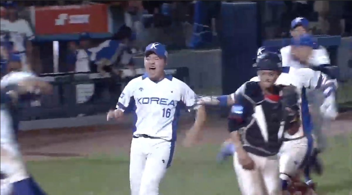 ▲U18韓國隊擊敗日本。（圖／截自YouTUbe）