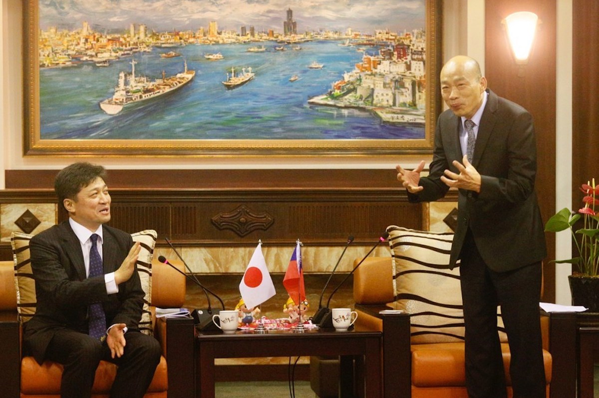 ▲高雄市長韓國瑜 6 日接見東京大學兩岸關係研究小組，致詞時表示：「今天我沒有遲到，我等了日本人 25 分鐘！」事後卻遭日本學者松田康博在臉書 PO 文打臉，直言：「難以理解韓市長及團隊作風！」（圖／中央社資料圖片）