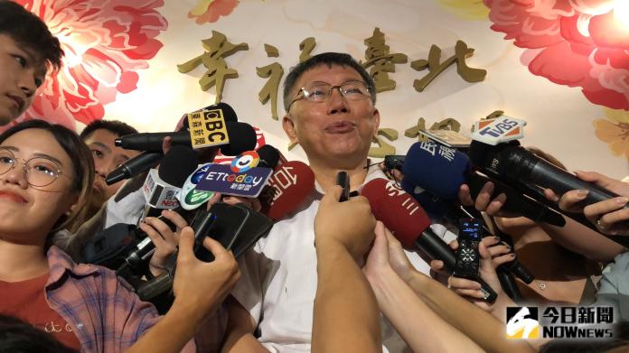 ▲台北市長柯文哲接受媒體訪問。（圖／丁上程攝, 2019.9.8）