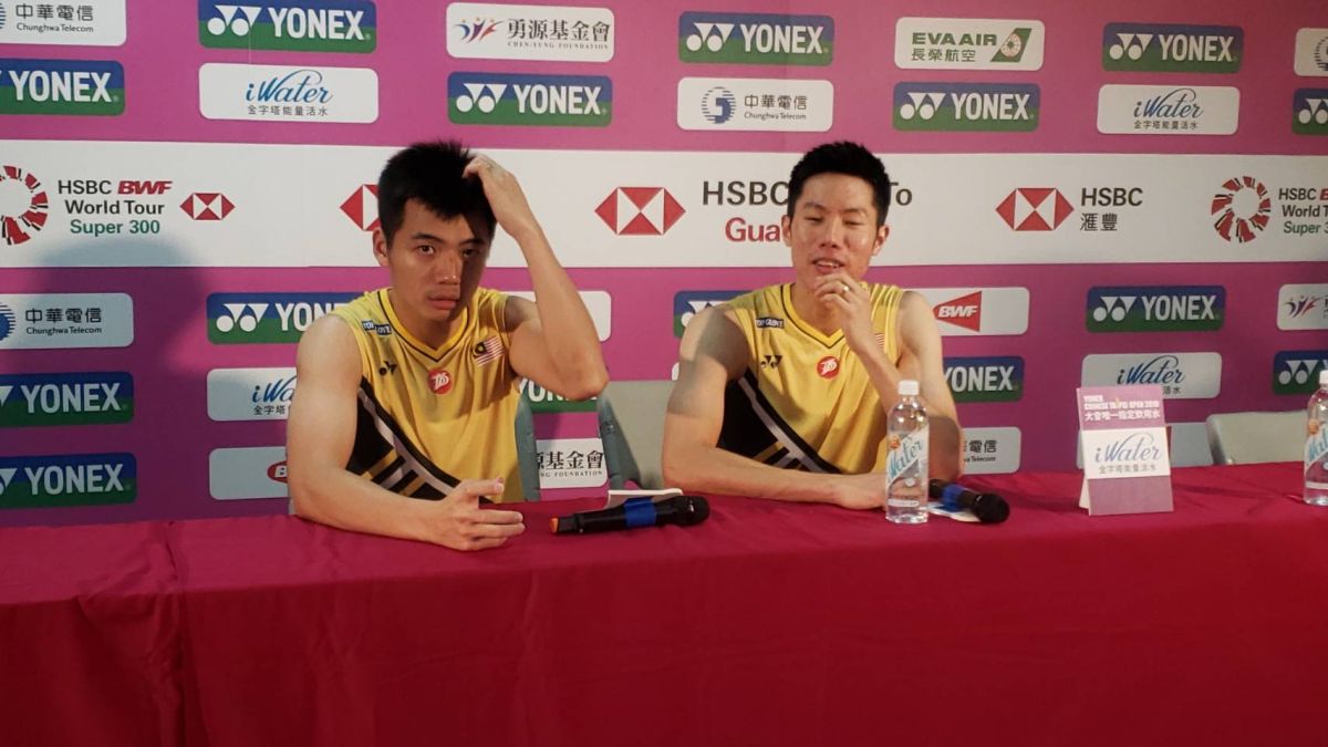 馬來西亞老牌組合「雙蔚」吳蔚昇/陳蔚強。（圖／黃建霖攝）