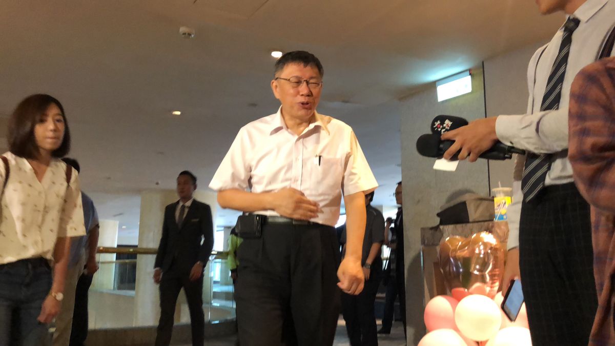 ▲台北市長柯文哲。（圖／記者丁上程攝, 2019.9.8）