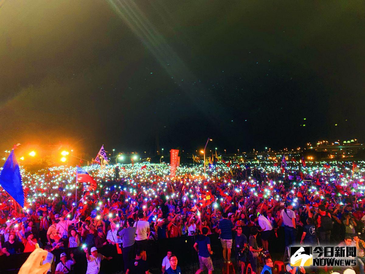 ▲韓國瑜新北造勢吸引數十萬民眾到場支持。（圖／記者宋原彰攝，2019.09.08）