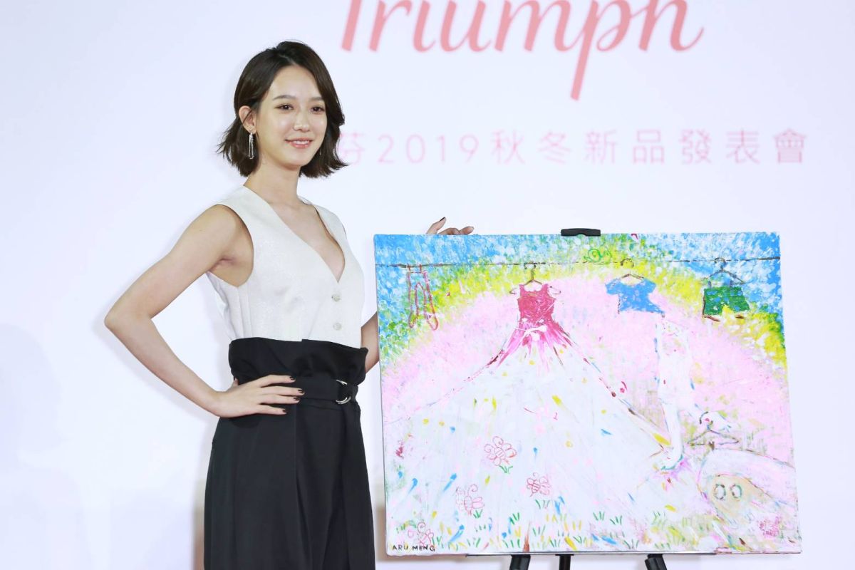 ▲孟耿如出席內衣新品發表會。（圖 / 記者薛羽彤攝）